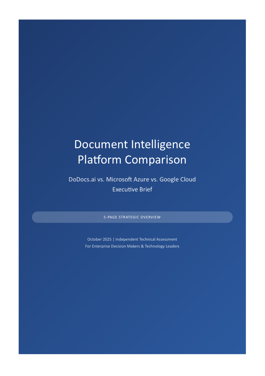 Platform Comparison Executive Brief